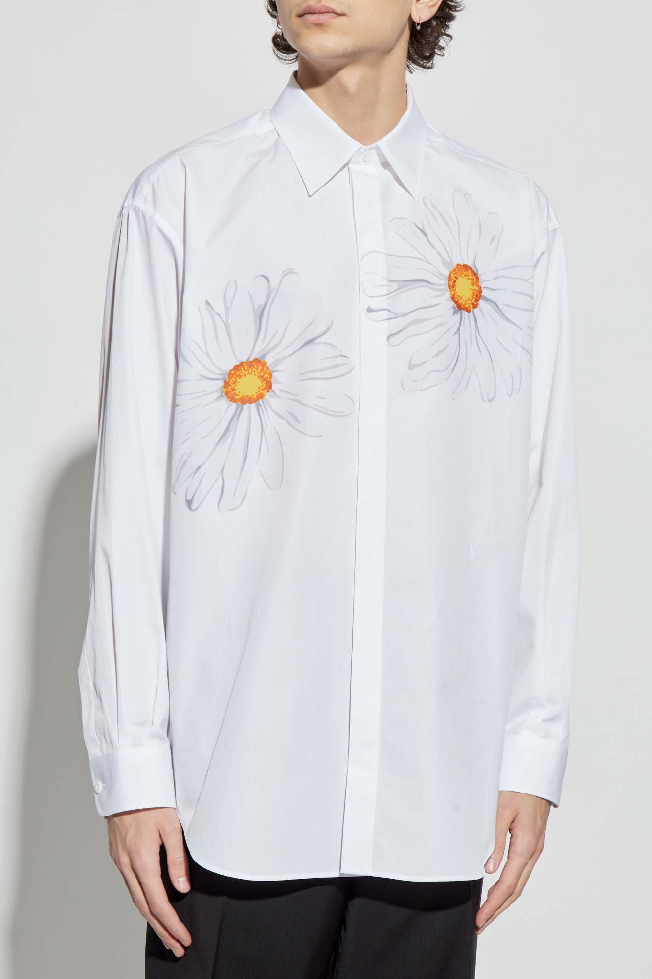 White Shirt with floral motif Moschino - Vitkac AS